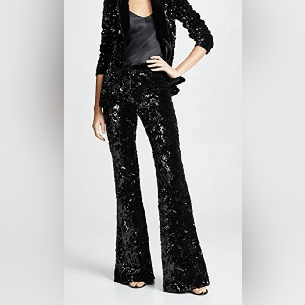 Alexis Benny 🆕 Sequin Flare-Leg Evening Dress Pants Size L